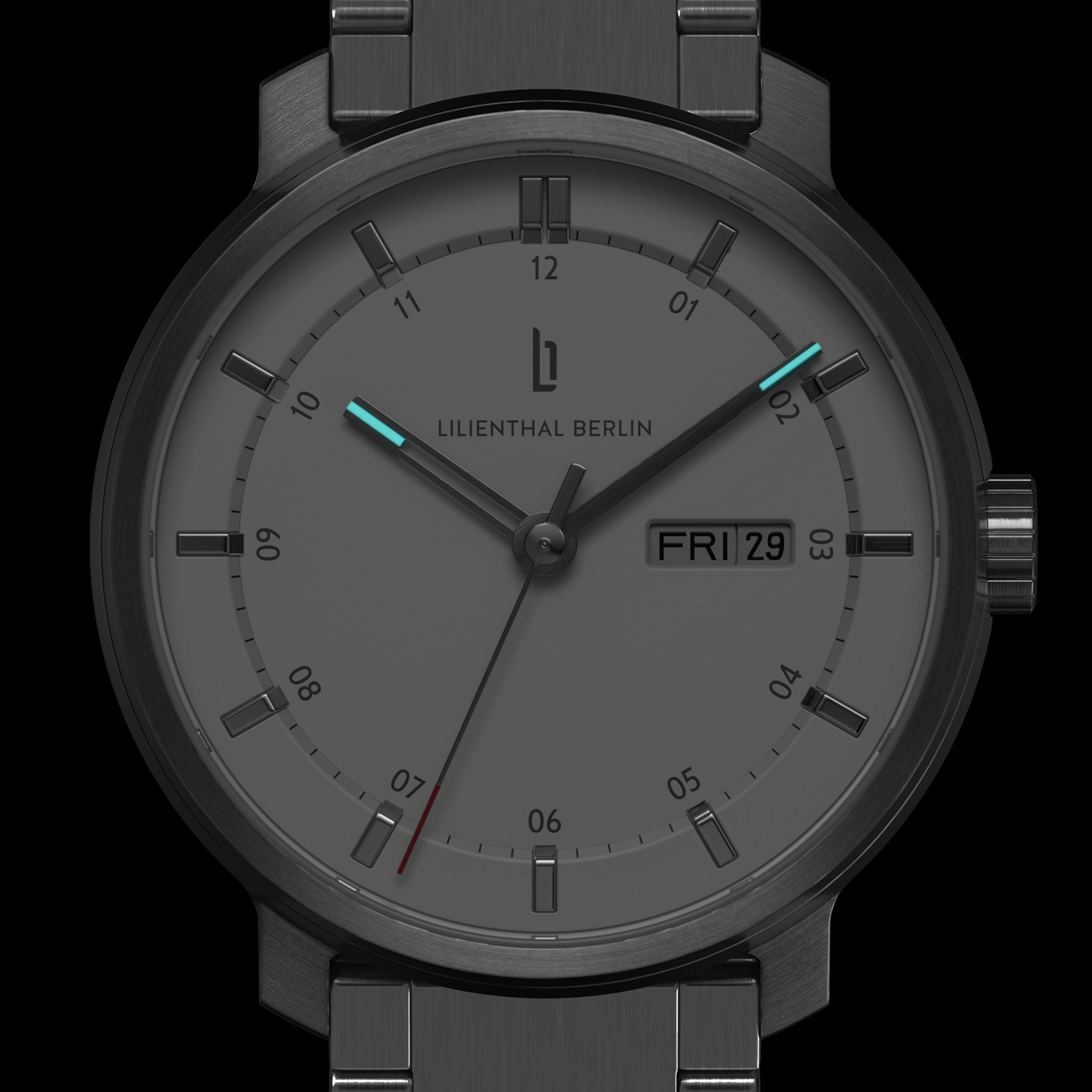 Neolux Day Date Silver White - Lilienthal Berlin