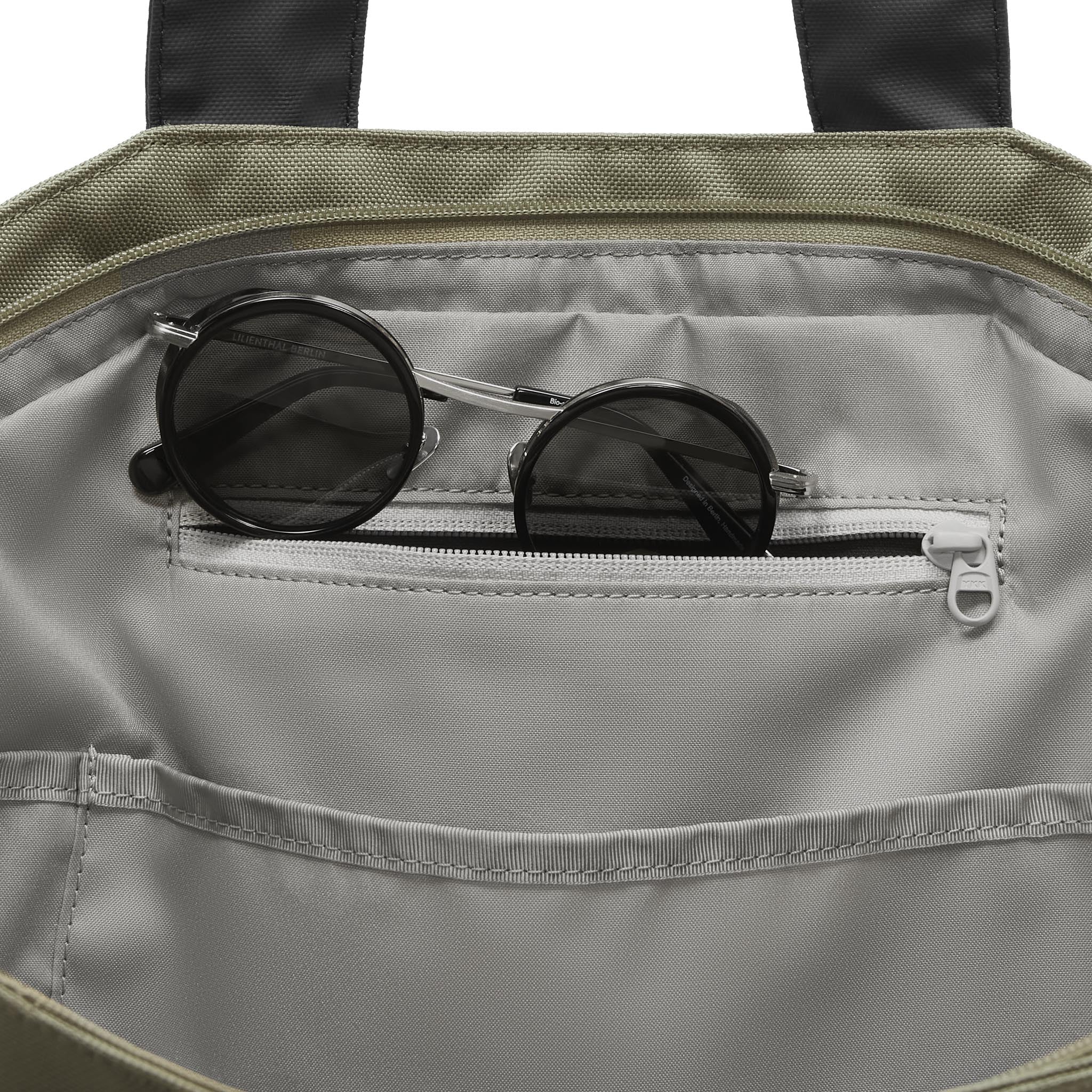 Tote Bag Recycled Polyester Olive Green - Lilienthal Berlin