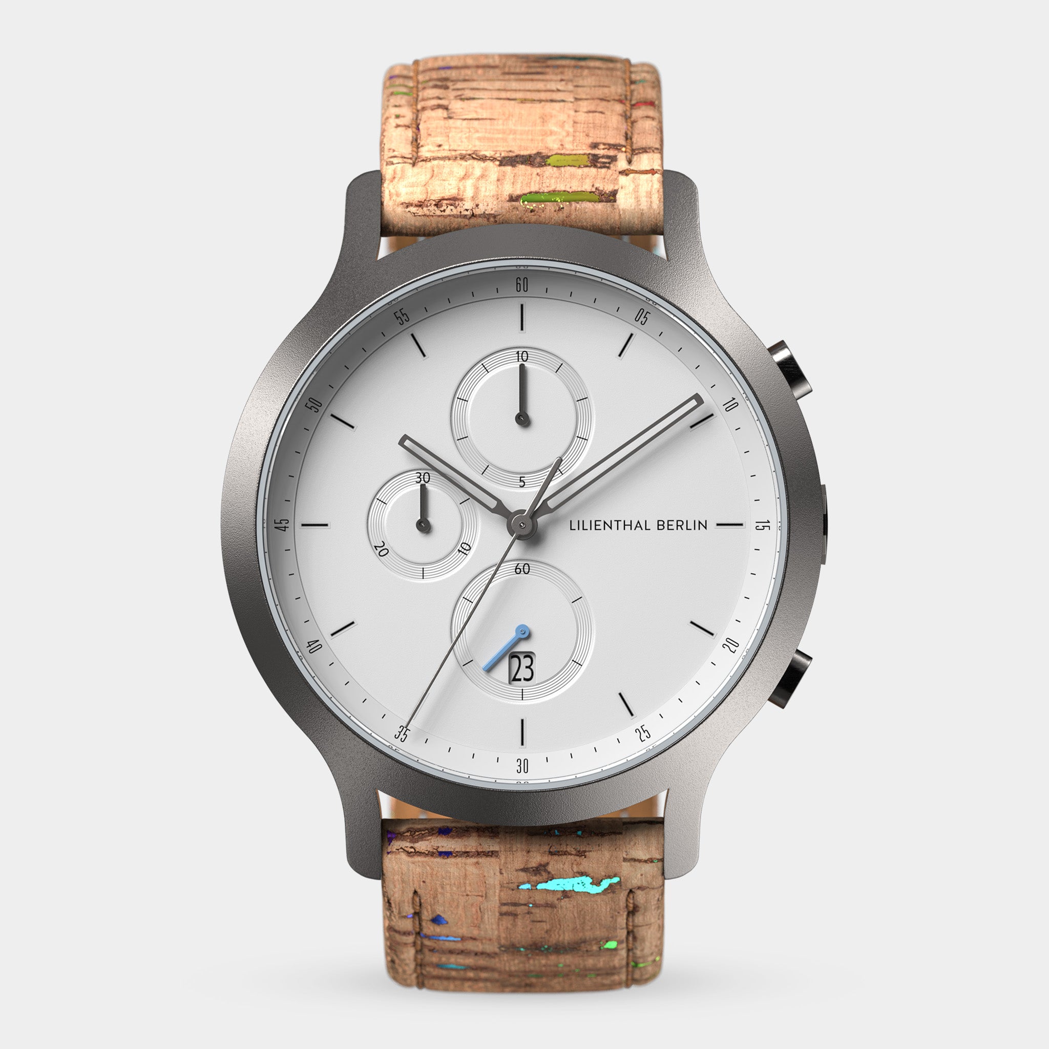 Chronograph – Dark Silver White