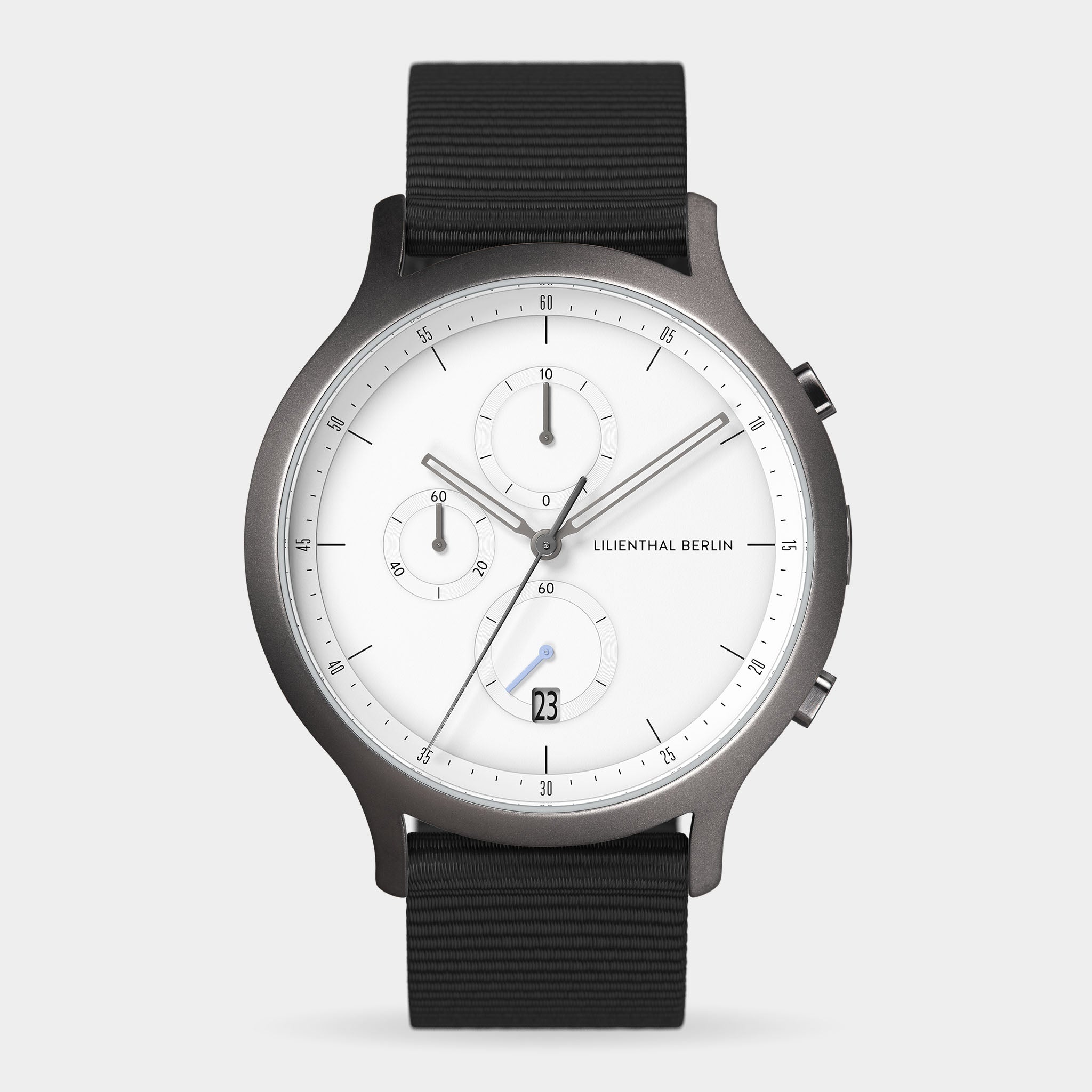 Chronograph – Dark Silver White