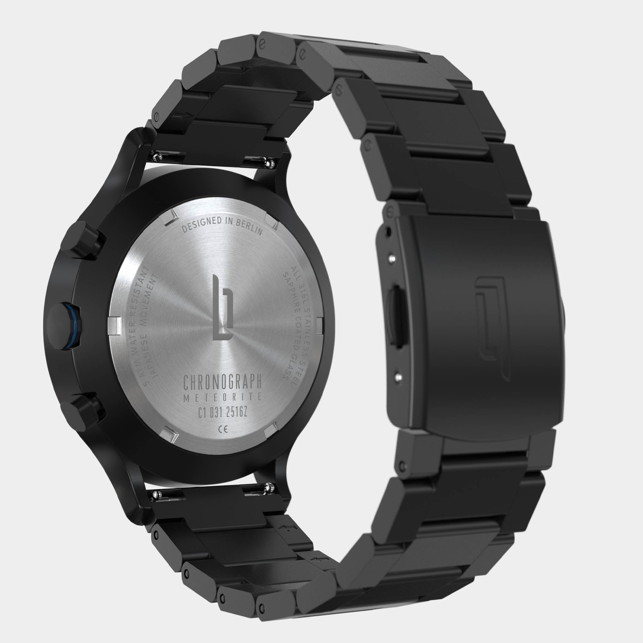 Chronograph Meteorite – Blue Flare