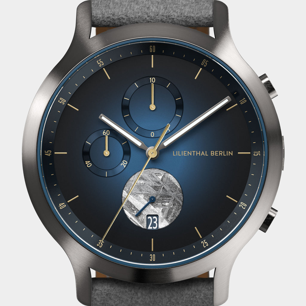 Chronograph Meteorite – Midnight Gold