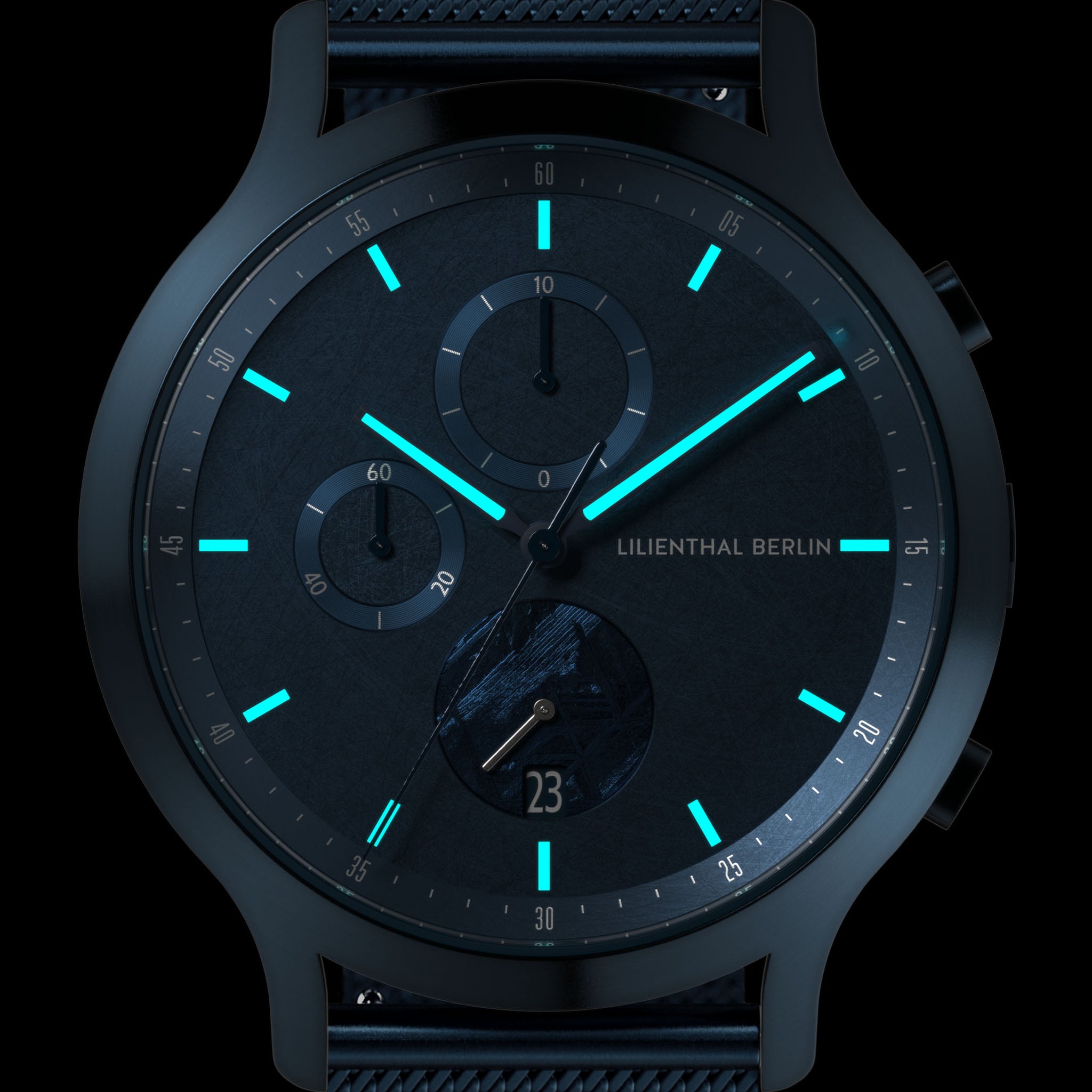 Chronograph Meteorite – Stellar Blue