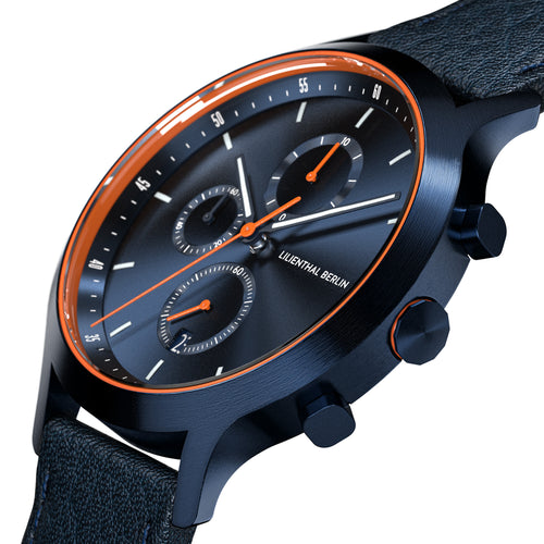 Chronograph – Blue Orange