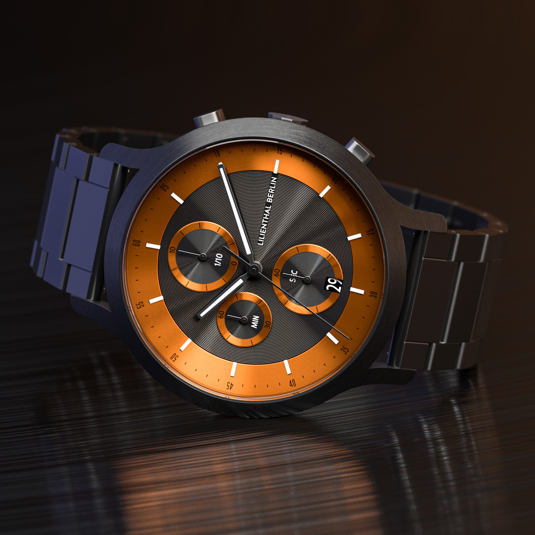 Chronograph LP – Dark Silver Orange