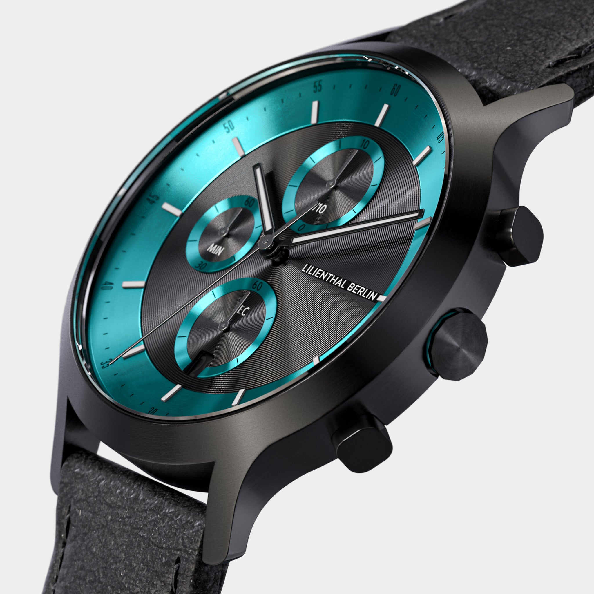 Chronograph LP – Black Cyan