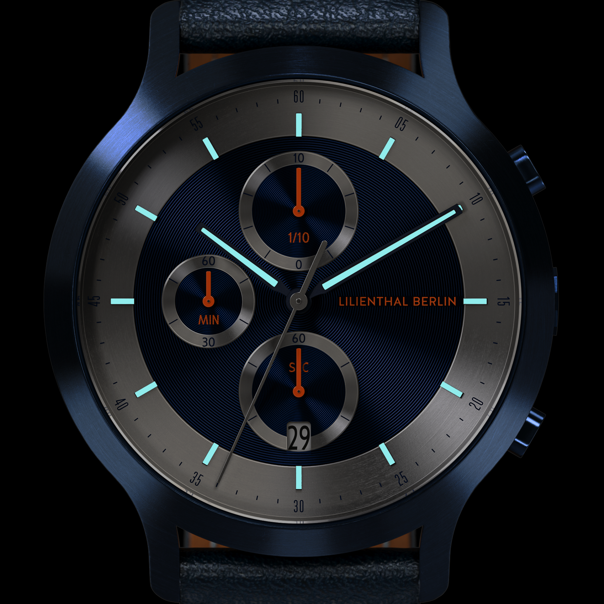 Chronograph LP – Blue Silver