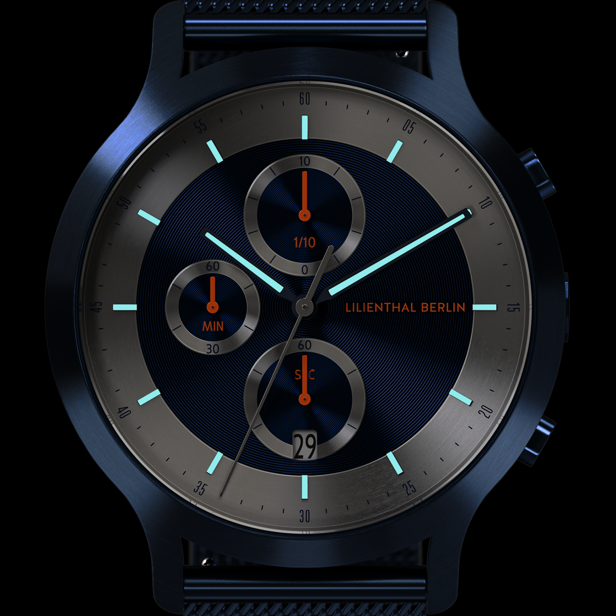 Chronograph LP – Blue Silver