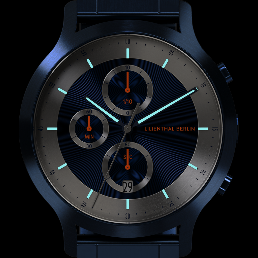 Chronograph LP – Blue Silver