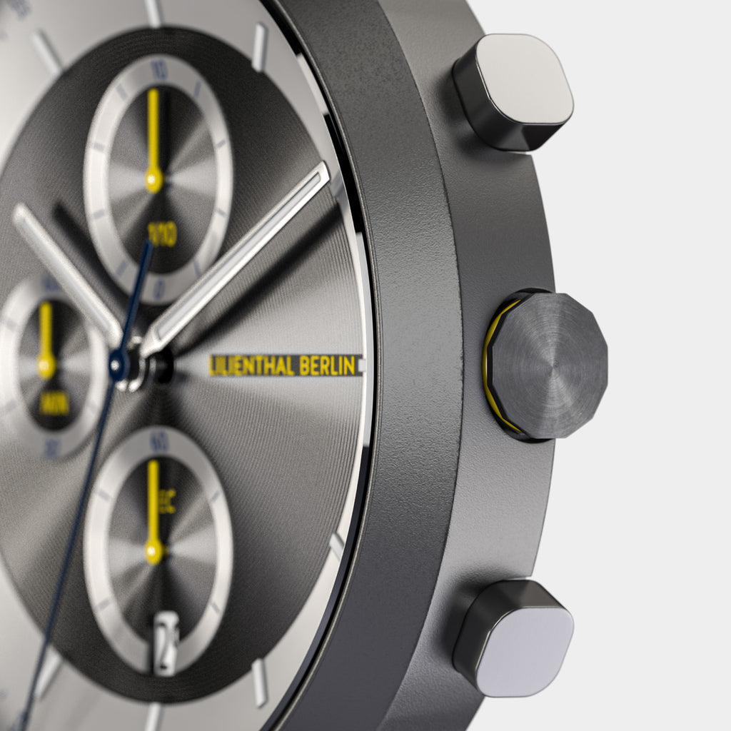 Chronograph LP – Dark Silver White