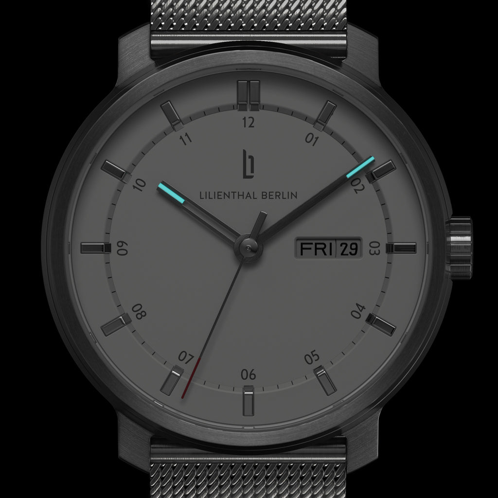 Neolux Day Date Silver White - Lilienthal Berlin