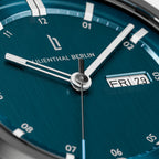 Neolux Day Date Dark Silver Blue - Lilienthal Berlin