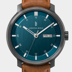 Neolux Day Date – Dark Silver Blue