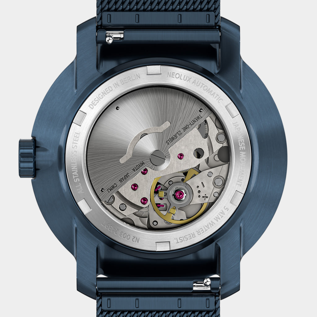 Neolux Day Date – Blue Rose Gold