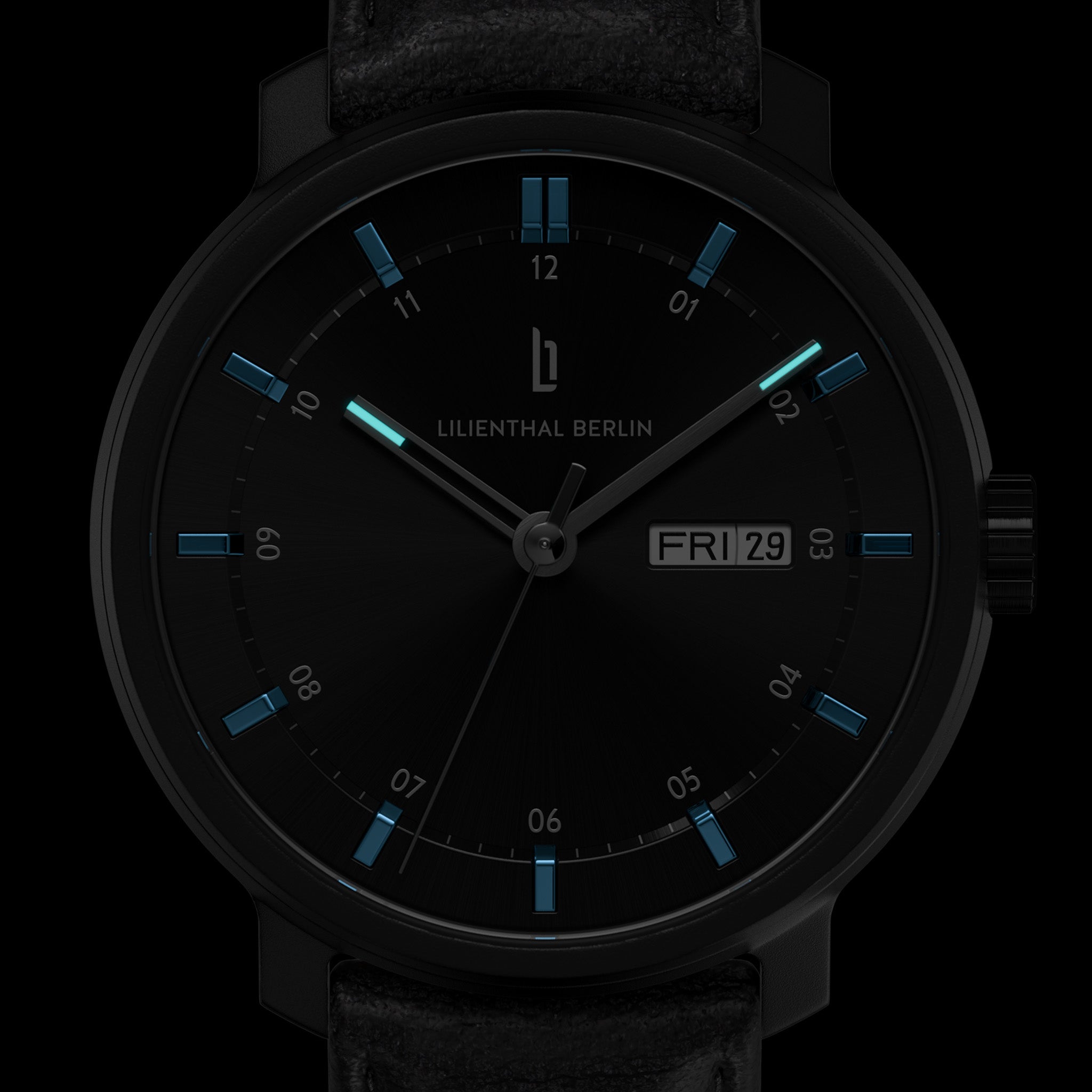 Neolux Day Date Black Blue - Lilienthal Berlin