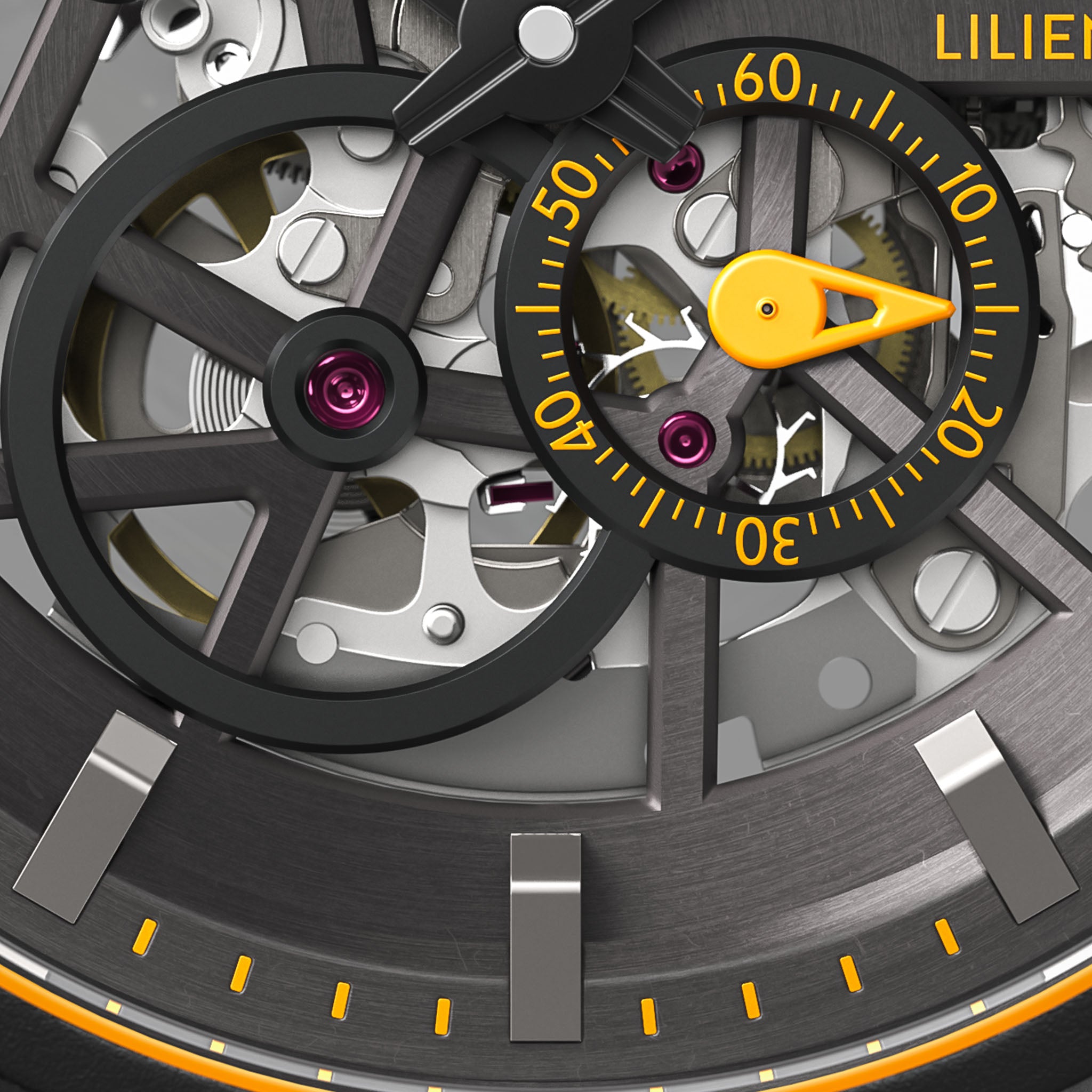 Neolux Skeleton – Black Orange