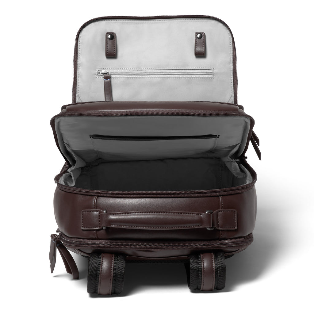 Essential Backpack Cactus Leather Dark Brown - Lilienthal Berlin