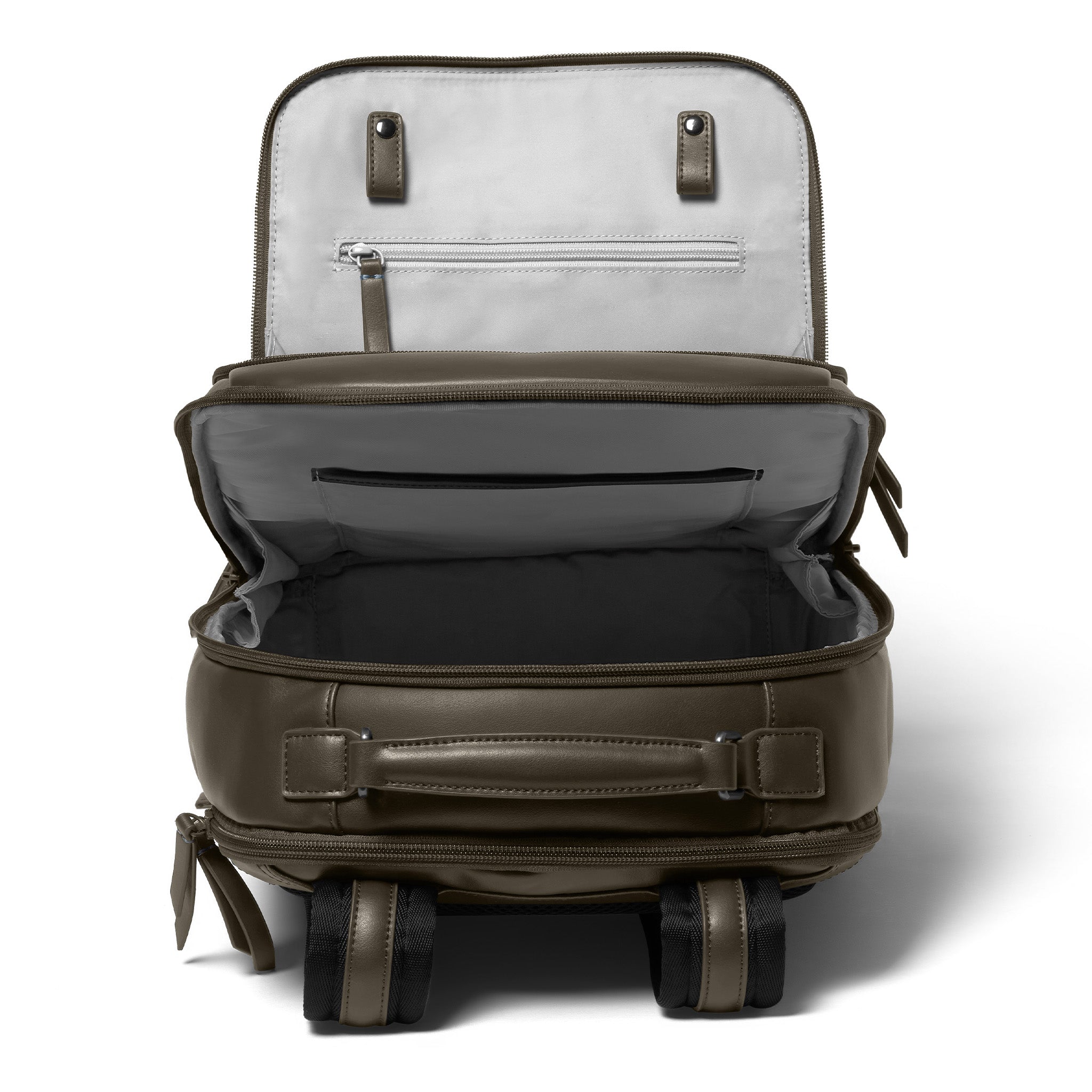 Essential Backpack Cactus Leather Khaki - Lilienthal Berlin