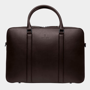 Classic Briefcase Cactus Leather Dark Brown - Lilienthal Berlin