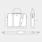 Classic Briefcase Cactus Leather Khaki - Lilienthal Berlin