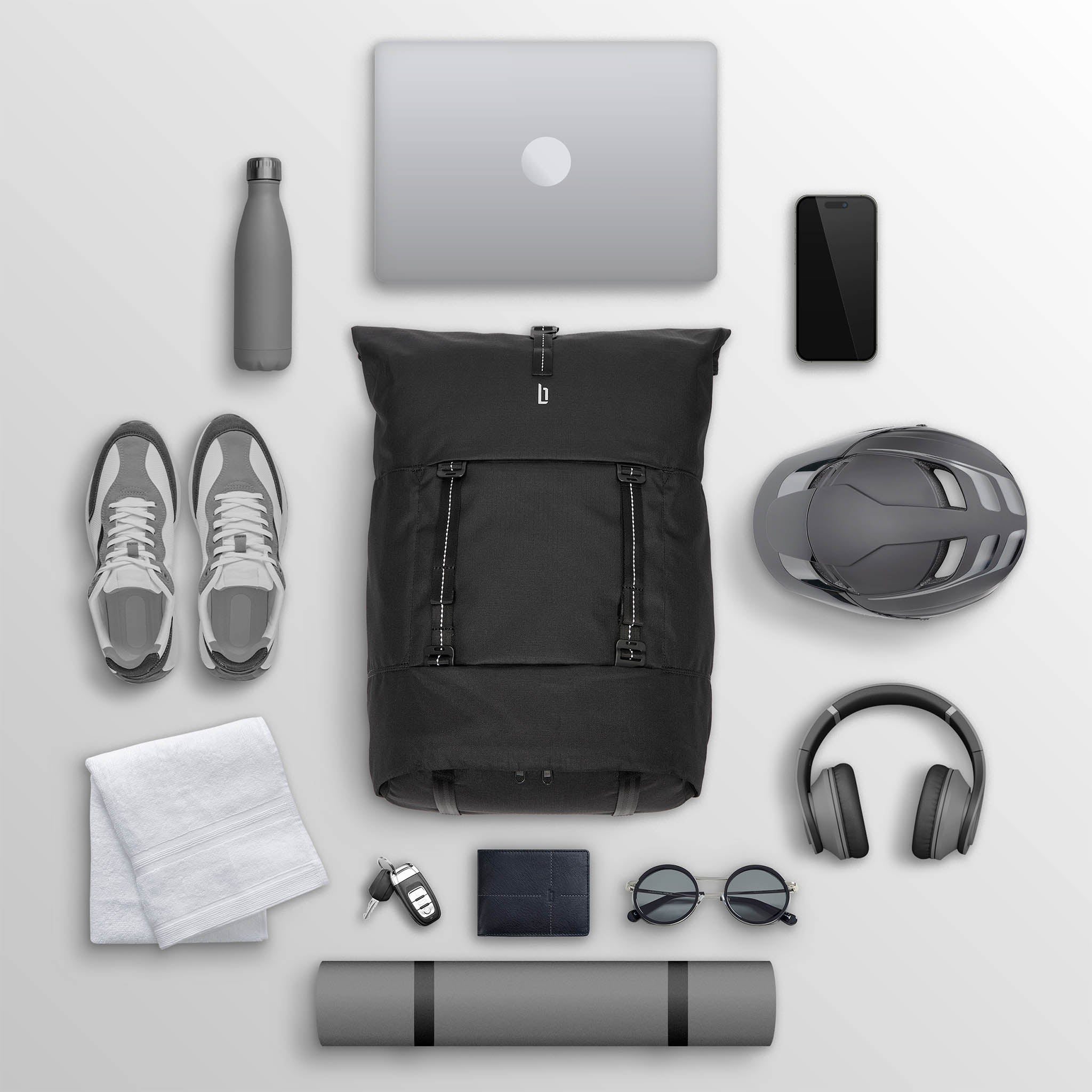 Urbaneer Rolltop Black Reflective - Lilienthal Berlin