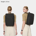 Urbaneer 3-in-1 Daypack Recycled Polyester Black - Lilienthal Berlin