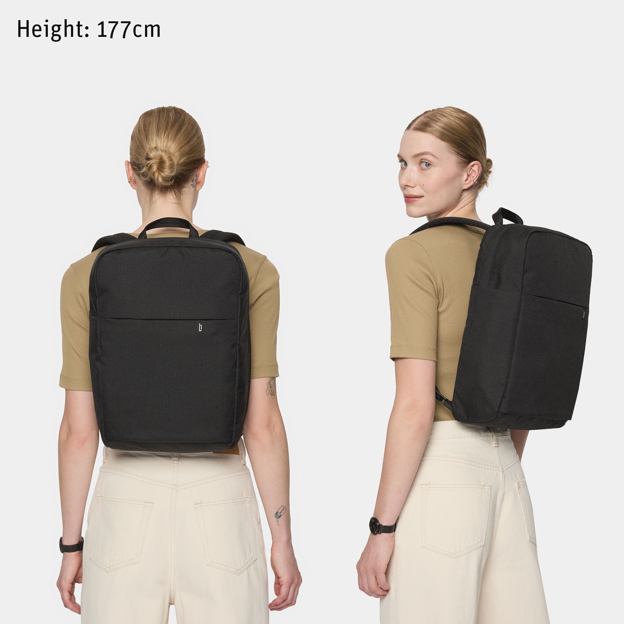 Urbaneer 3-in-1 Daypack Recycled Polyester Black - Lilienthal Berlin