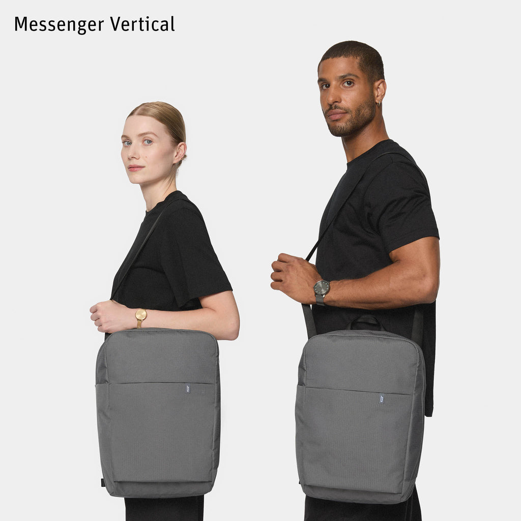 Urbaneer 3-in-1 Daypack Recycled Polyester Charcoal - Lilienthal Berlin