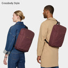 Urbaneer 3-in-1 Daypack Recycled Polyester Aubergine - Lilienthal Berlin